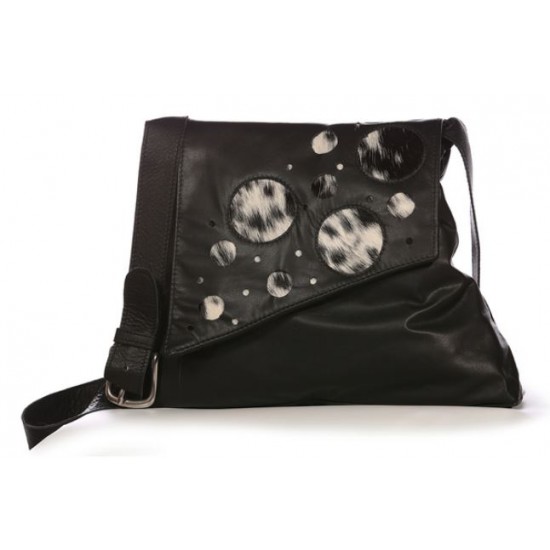 Bilodeau - GALAXIE Purse leather and cow fur